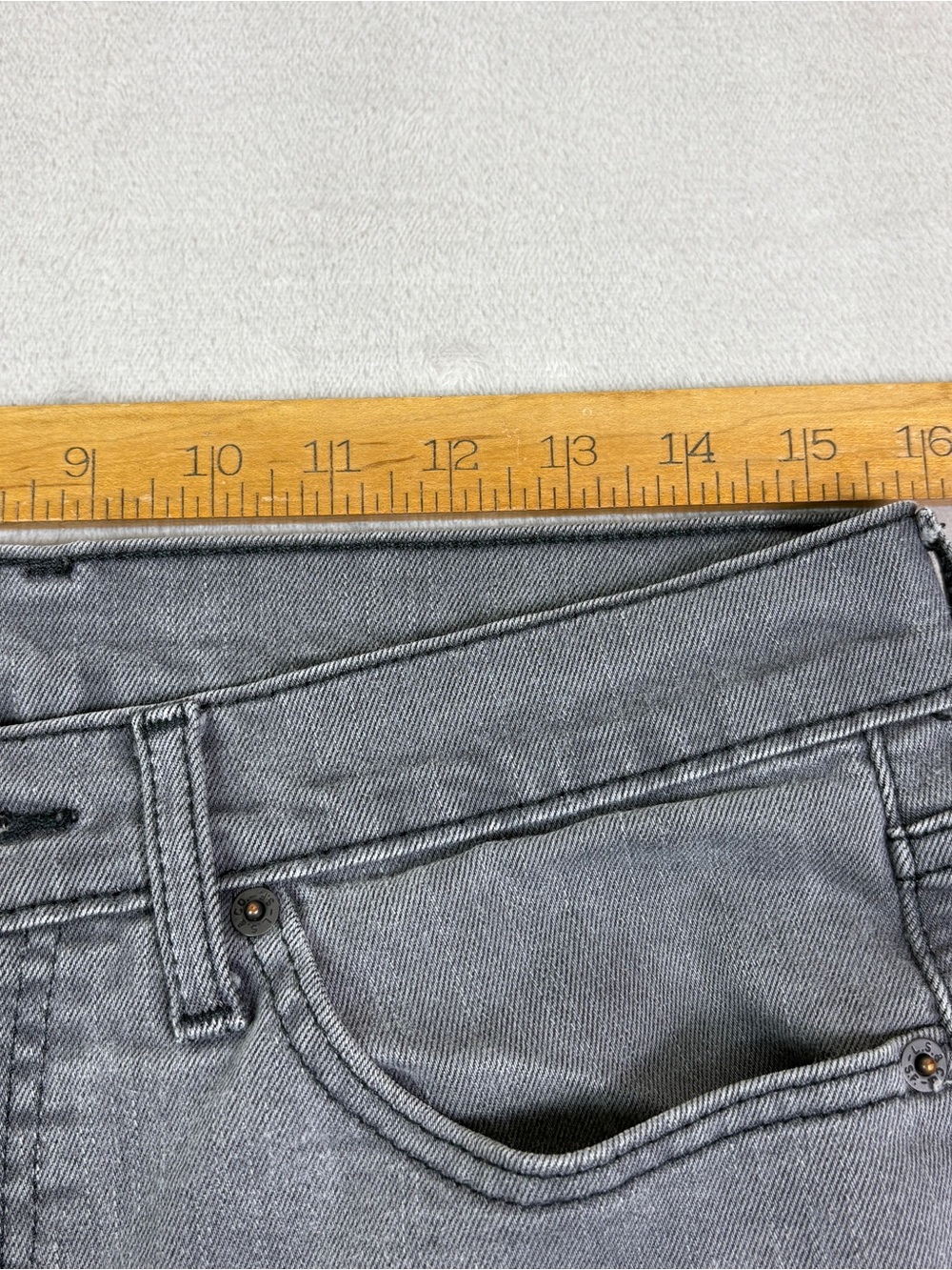 Levi’s 511 Slim Fit Jeans Mens Actual Sz 32x29 Grey Denim 04511-2272 - Picture 11 of 14
